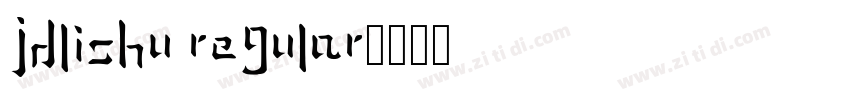JDLiShu regular字体转换
